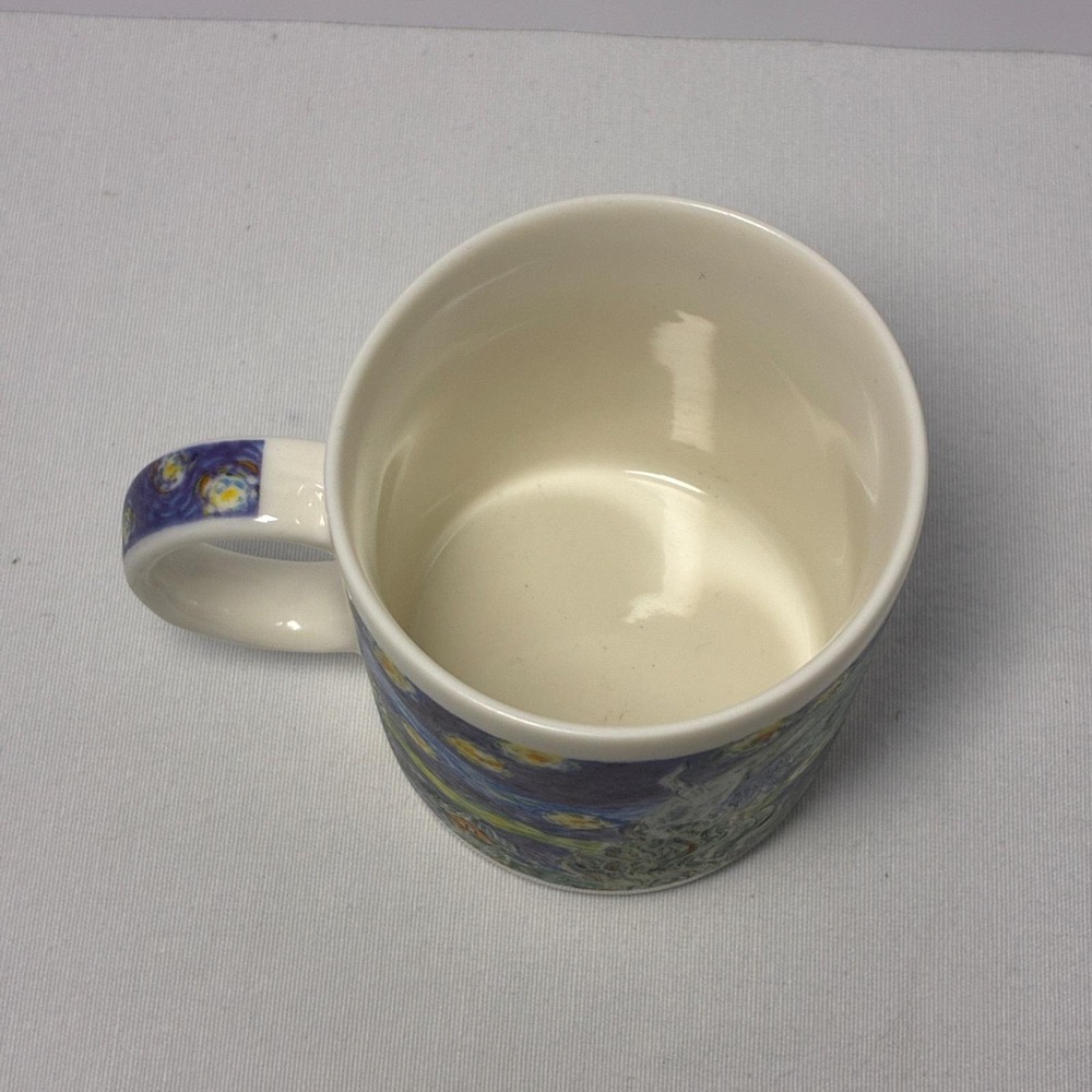 Van Gogh Starry Night Chaleur Masters Art Mug by D Burrows Vintage 90s - Picture 4 of 9